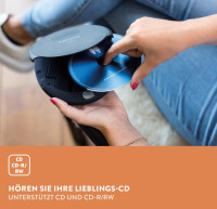 Lenco CD-010 -  CD-Player Walkman - Diskman - CD Walkman - Mit Kopfhörern