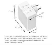 TechniSat VIOLA Steckdosenradio - Kompaktes UKW-Radio für die Steckdose