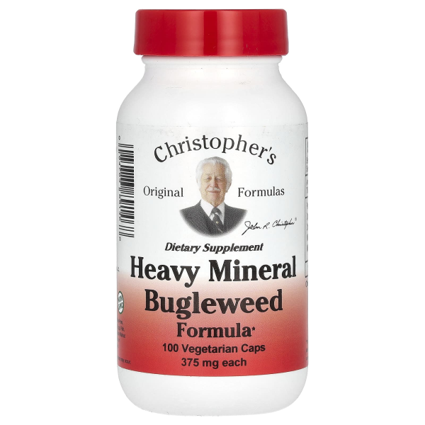 Christophers Original Formulas, Bugleweed-Formel mit schweren Mineralien, 100 vegetarische Kapseln