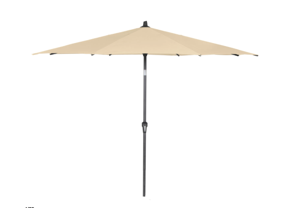 Siena Garden Sonnenschirm Ø 250 cm Natur mit Knickfunktion Natur Marktschirm