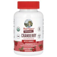 MaryRuths, Bio-Cranberry-Fruchtgummis mit D-Mannose, 60 Fruchtgummis