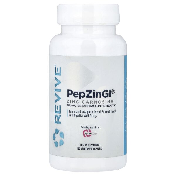 Revive, PepZinGI®, Zinc Carnosine, Zink-Carnosin, 120 pflanzliche Kapseln