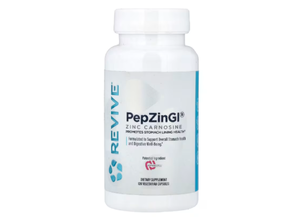 Revive, PepZinGI®, Zinc Carnosine, Zink-Carnosin, 120 pflanzliche Kapseln