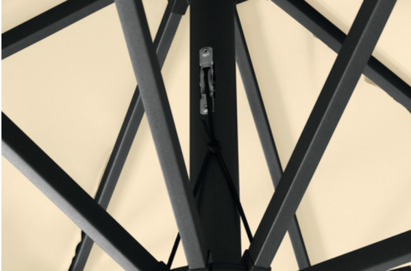 Mittelstockschirm Sonnenschirm Siena Garden Avio 250 x 200 x 238 cm Polyester