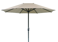 Schneider Marktschirm Korsika Ø 320 cm, Natur mit Kurbelmechanik Sonnenschirm