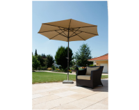 Schneider Marktschirm Korsika Ø 320 cm, Natur mit Kurbelmechanik Sonnenschirm