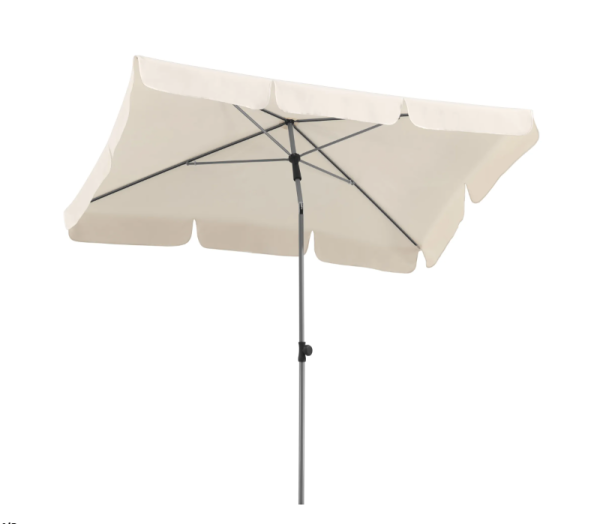 Schneider Balkonschirme Locarno 180 cm x 120 cm Natur mit Push-Up Mechanik