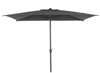 Siena Garden Marktschirm 200 cm x 300 cm Anthrazit Kurbelmechanik Sonnenschirm