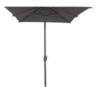 Siena Garden Marktschirm 200 cm x 300 cm Anthrazit Kurbelmechanik Sonnenschirm