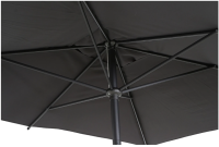 Siena Garden Marktschirm 200 cm x 300 cm Anthrazit Kurbelmechanik Sonnenschirm