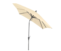 Siena Garden Marktschirm 300 cmx 200 cm Natur mit Kurbelmechanik Sonnenschirm