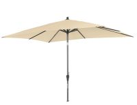 Siena Garden Marktschirm 300 cmx 200 cm Natur mit Kurbelmechanik Sonnenschirm