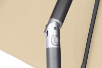 Siena Garden Marktschirm 300 cmx 200 cm Natur mit Kurbelmechanik Sonnenschirm