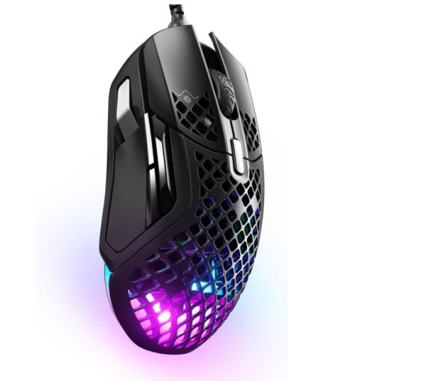 SteelSeries Aerox 5 - RGB Gaming-Mouse mit Öffnungen in der Oberfläche