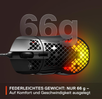 SteelSeries Aerox 5 - RGB Gaming-Mouse mit Öffnungen in der Oberfläche