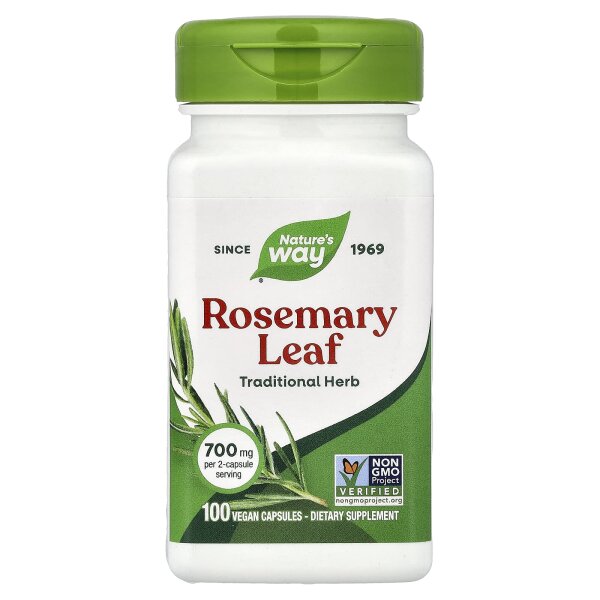 Natures Way, Rosmarinblatt, 350 mg, 100 vegane Kapseln