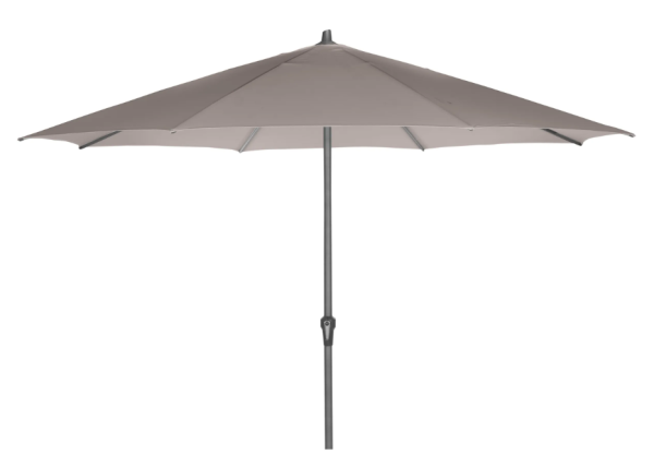 Siena Garden Marktschirm Ø 350 cm Taupe mit Kurbelmechanik