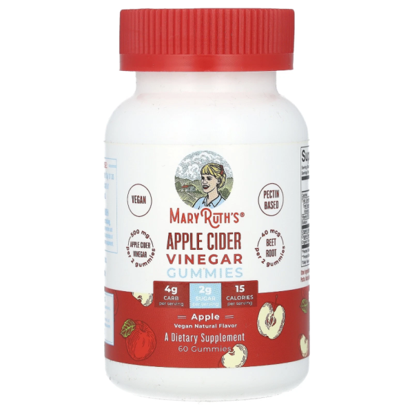 MaryRuths. Apfelessig, 500 mg, Fruchtgummis, Kinder ab 2 J., 60 Fruchtgummis