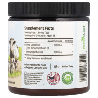 Forest Leaf, Colostrum Powder, Colostrum-Pulver, Muttermilch, geschmacksneutral, 90 g