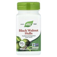 Natures Way, Black Walnut Hulls, Schwarznussschalen, 900...