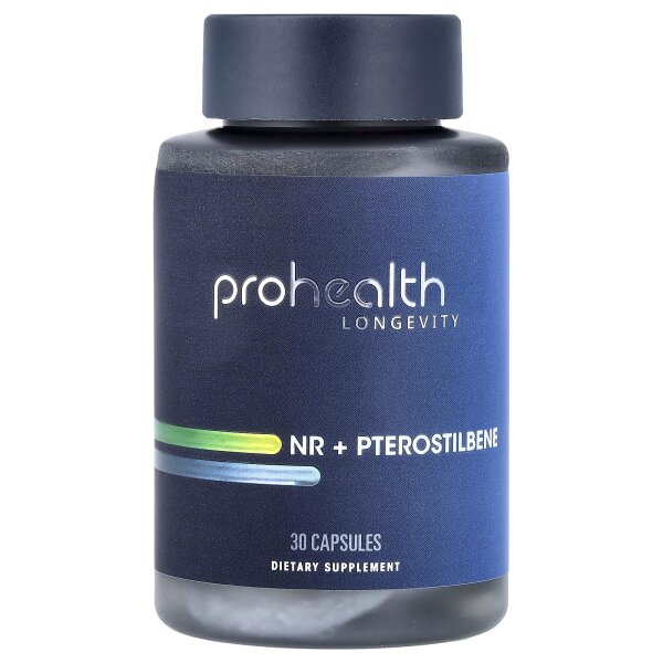 ProHealth Longevity, NR + Pterostilbene, NF + Pterostilben, 30 Kapseln