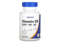Nutricost, Vitamin D3, 2.000 IE, 240 Weichkapseln