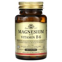 Solgar, Magnesium mit B6, 100 Tabletten - DE Versand
