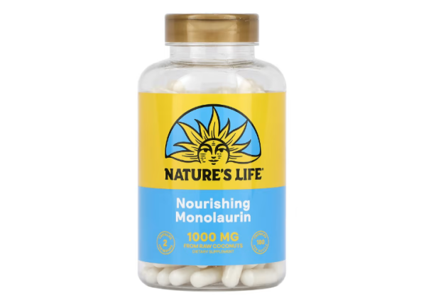 Natures Life, Nourishing Monolaurin, nährendes Monolaurin, 180 Kapseln