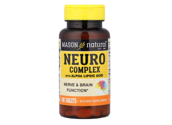 Mason Natural, Neurokomplex mit Alpha-Liponsäure, 100 Tabletten