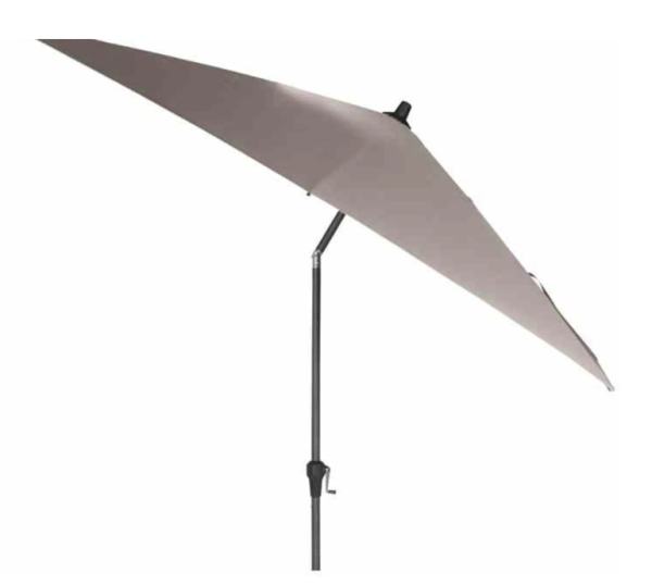 Siena Garden Marktschirm 250 cmx 250 cm Taupe mit Kurbelmechanik Sonnenschirm