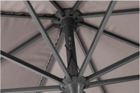 Siena Garden Marktschirm 250 cmx 250 cm Taupe mit Kurbelmechanik Sonnenschirm