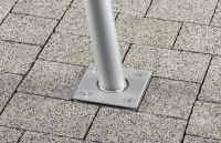 Schneider Mast für Sonnensegel, 251-00, Stahl, 11.8 kg Silber