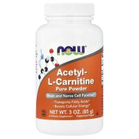 NOW Foods, Acetyl-L-Carnitine Pure Powder, Acetyl-L-Carnitin reines Pulver, 85 g