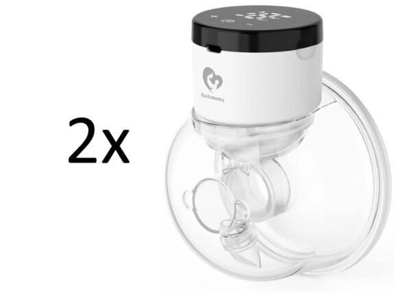 2x Bellababy Elektrische Milchpumpe, tragbar, elektrische Milchpumpe NEUWARE