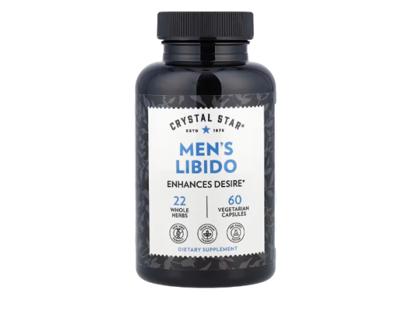 Crystal Star, Mens Libido, männliche Libido, 60 vegetarische Kapseln