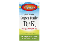 Carlson, Super Daily® Vitamin D3 + K2, 50 mcg (2.000...