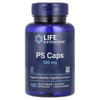 Life Extension, PS Caps, PS-Kapseln, 100 mg, 100 pflanzliche Kapseln