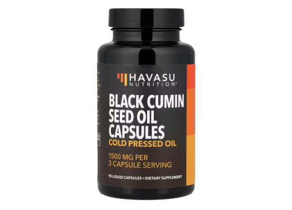 Havasu Nutrition, Black Cumin Seed Oil, Schwarzkümmelöl, kalt gepresstes Öl, 90 Flüssigkapseln (500 mg pro Kapsel)