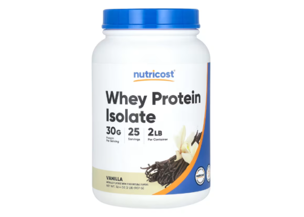 Nutricost, Whey Protein Isolate, Molkenproteinisolat, Vanille, 907 g