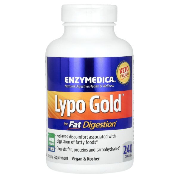 Enzymedica, Lypo Gold, Verdauungsenzyme für die Fettverdauung, 240 Kapseln