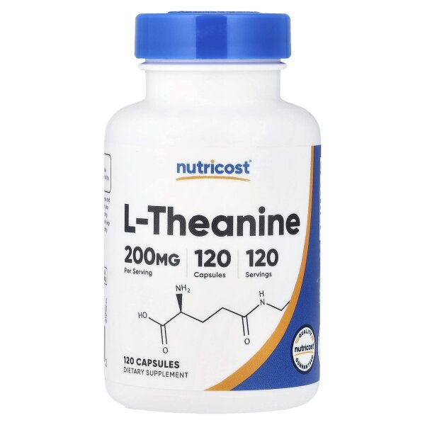 Nutricost, L-Theanin, 200 mg, 120 Kapseln - DE Versand via DHL