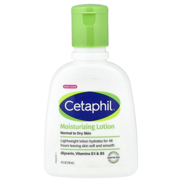 Cetaphil, feuchtigkeitsspendende Lotion, normale bis trockene Haut, ohne Duftstoffe, 118 ml