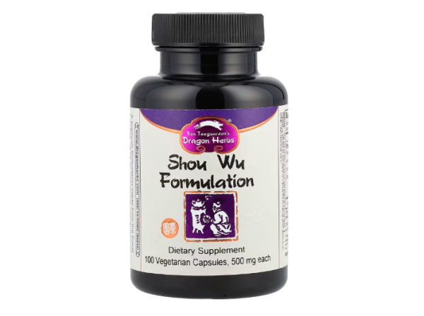 Dragon Herbs, Shou Wu Formulierung, 500 mg, 100 vegetarische Kapseln