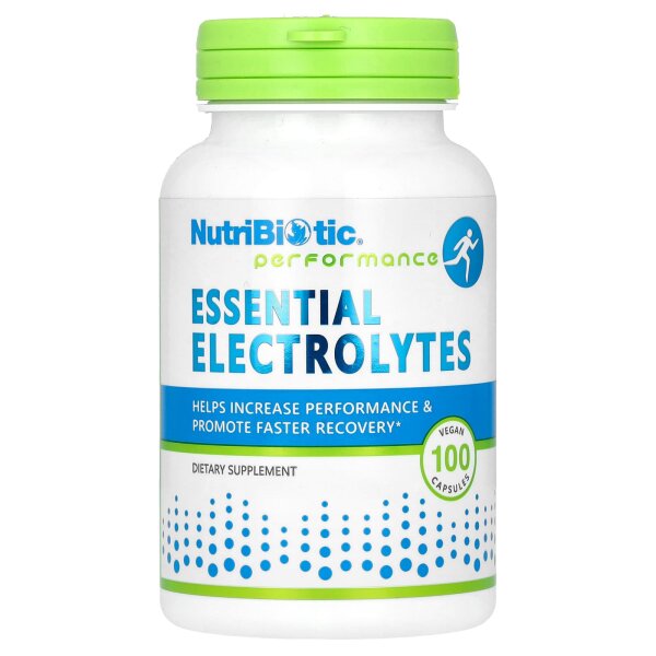 Nutribiotic, essenzielle Elektrolyte zur Steigerung der Leistungsfähigkeit, 100 vegane Kapseln