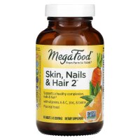 MegaFood, Skin, Nails & Hair 2, Haut, Nägel und Haare, 90 Tabletten