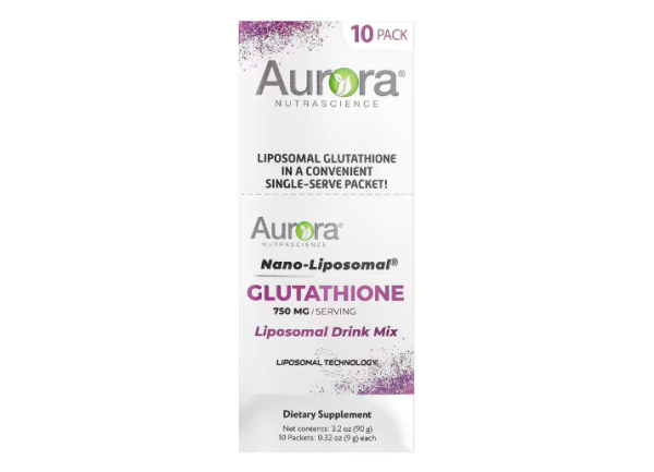 Aurora Nutrascience, Nano-Liposomal®, Glutathione, liposomale Trinkmischung, 10 Päckchen, je 9 g