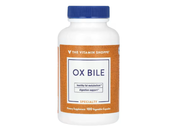 The Vitamin Shoppe, Ox Bile, Ochsengalle, 100 pflanzliche Kapseln (125 mg pro Kapsel)