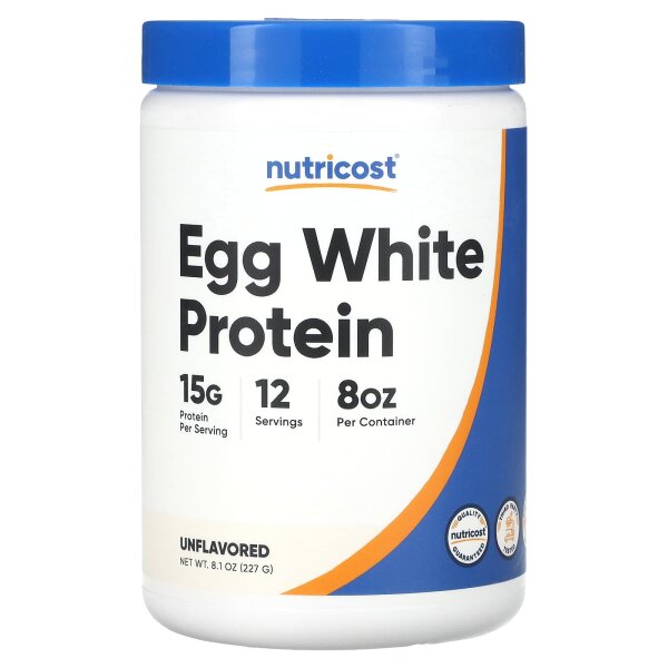 Nutricost, Eiweißprotein, geschmacksneutral, 227 g - DE Versand via DHL