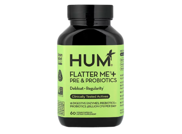 HUM Nutrition, Flatter Me® + Pre & Probiotics, Prämien und Probiotika, 60 vegane Kapseln