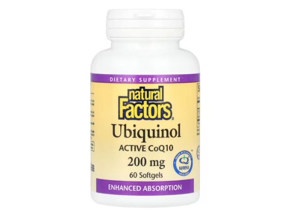 Natural Factors, Ubiquinol, Ubichinol, 200 mg, 60 Weichkapseln